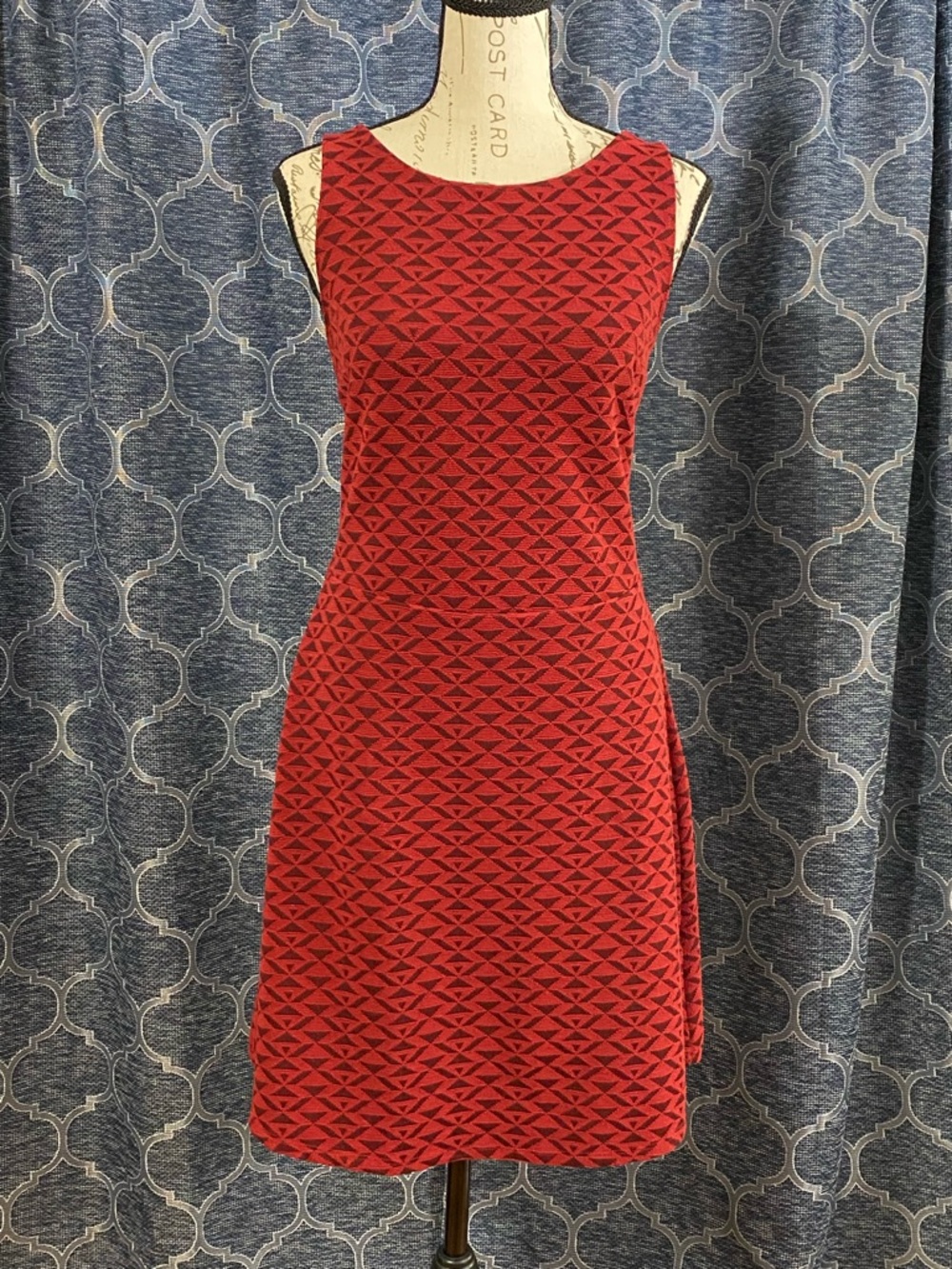 Hollister Red Textured Sleeveless Mini Dress